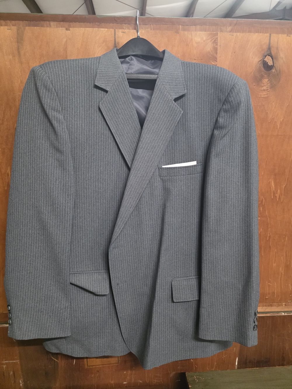 ​Vintage Sears Perma-Prest Classic Collection Grey Pinstripe Blazer - Action Sep